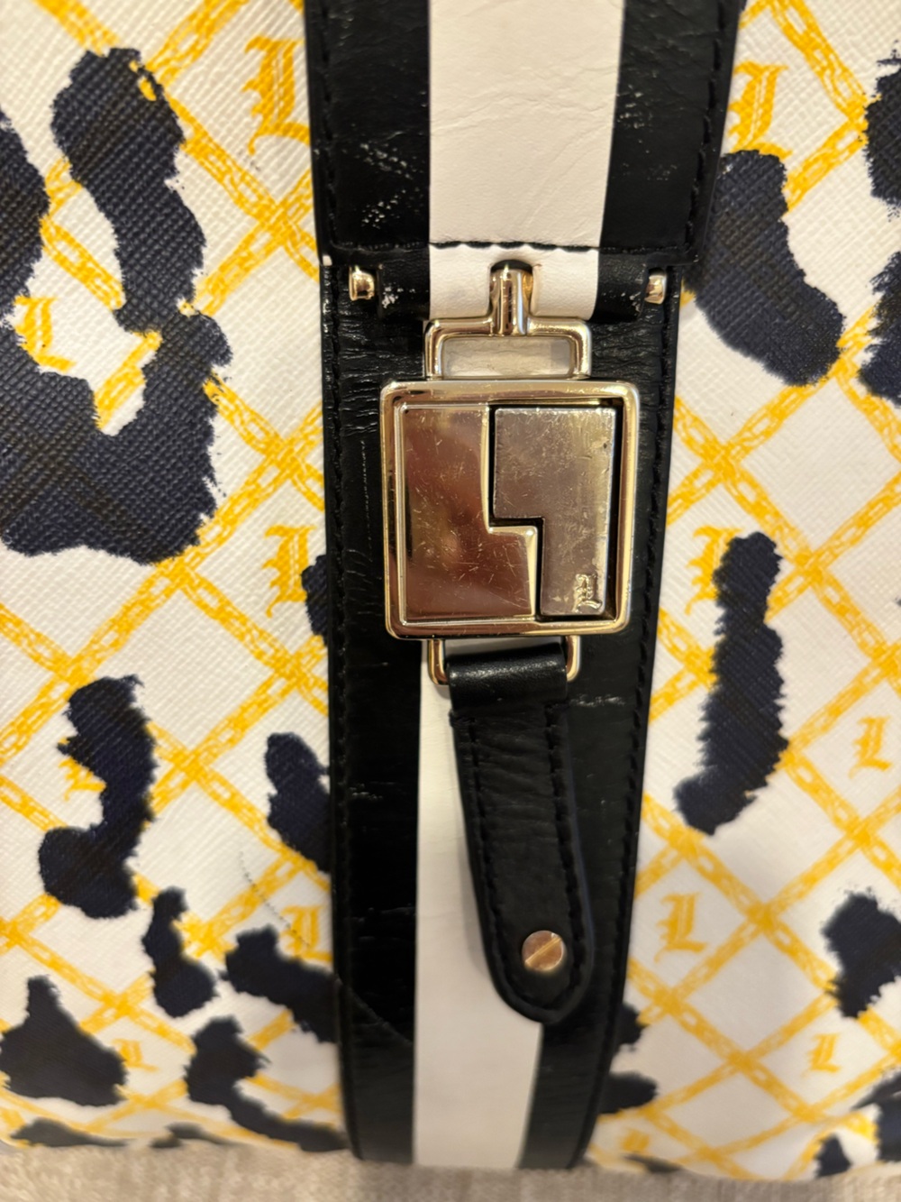Vintage Gwen Stefani L.A.M.B. Samburu Leopard-Pattern large Tote Bag purse - Picture 8 of 14